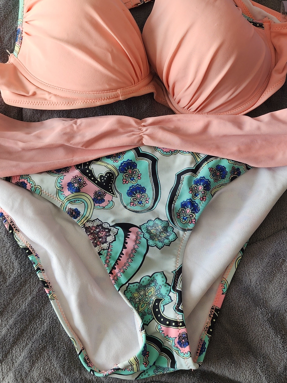 Girls' Pink Paisley One-Piece Swimsuit